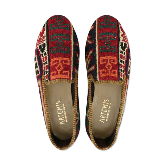 One of a kind smoking shoes handmade from Turkish carpets.