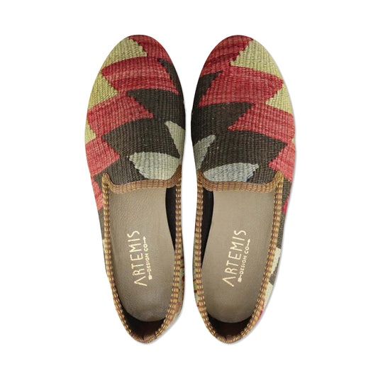 One of a kind smoking shoes handmade from Turkish carpets.