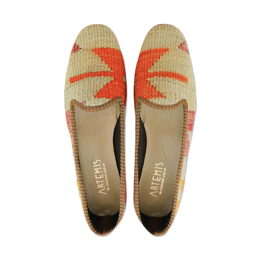 One of a kind loafers handmade from Turkish carpets.