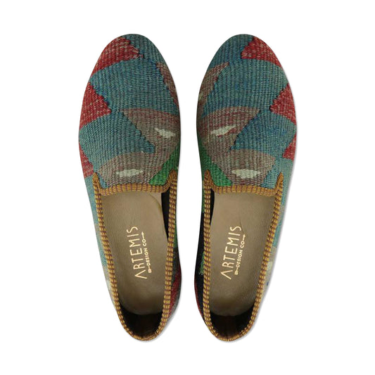 One of a kind smoking shoes handmade from Turkish carpets.
