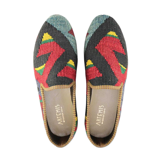 One of a kind loafers handmade from Turkish carpets.