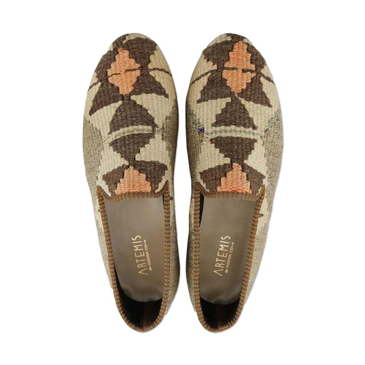 One of a kind loafers handmade from Turkish carpets.