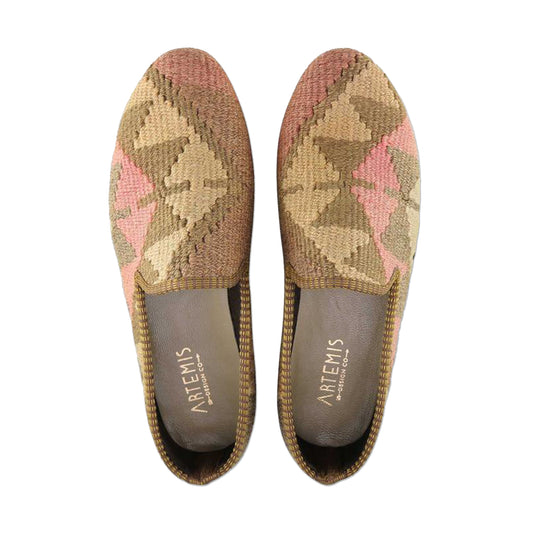 One of a kind loafers handmade from Turkish carpets.