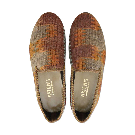 One of a kind loafers handmade from Turkish carpets.