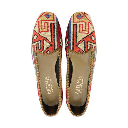 One of a kind loafers handmade from Turkish carpets.