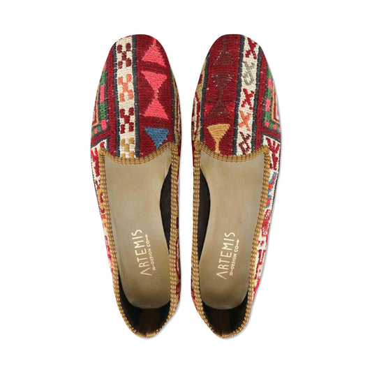 One of a kind loafers handmade from Turkish carpets.