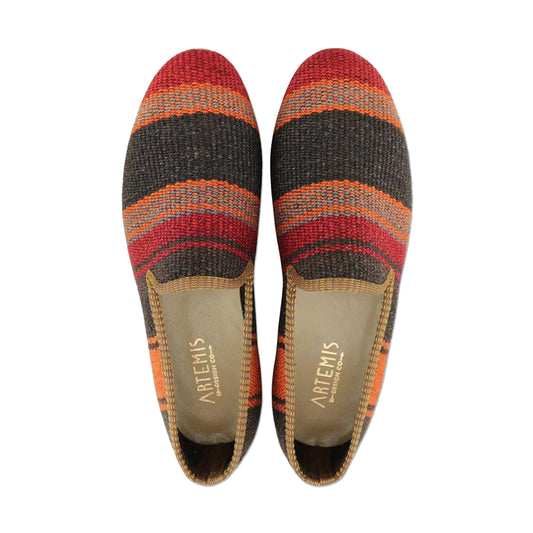 One of a kind loafers handmade from Turkish carpets.