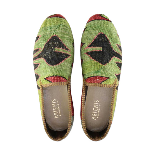 One of a kind loafers handmade from Turkish carpets.
