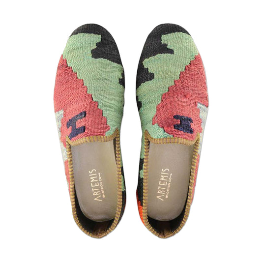 One of a kind loafers handmade from Turkish carpets.