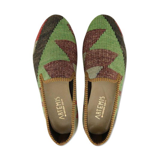 One of a kind smoking shoes handmade from Turkish carpets.