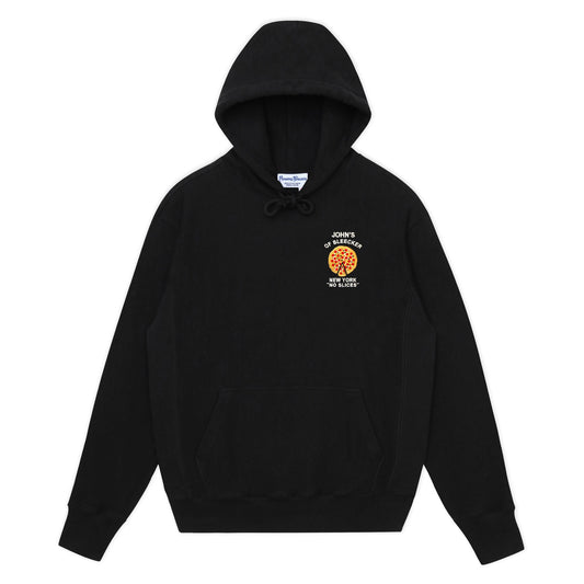 John's Pizza "No Slices" Hoodie in black
