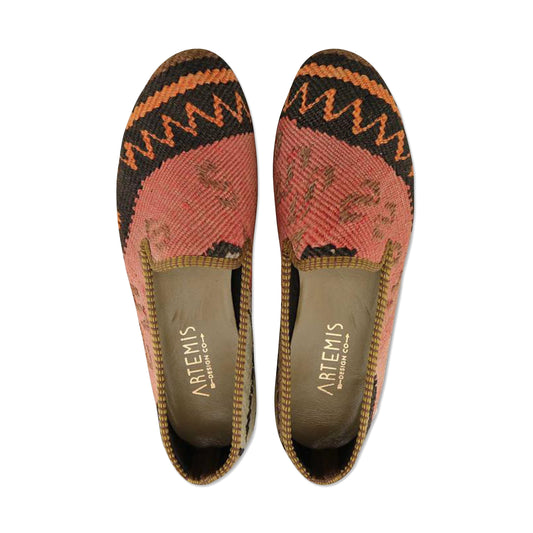 One of a kind smoking shoes handmade from Turkish carpets.