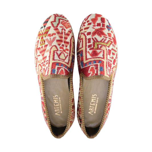 One of a kind loafers handmade from Turkish carpets.