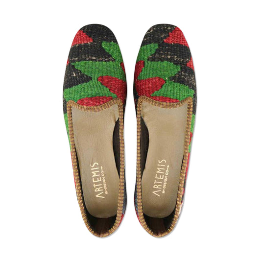 One of a kind loafers handmade from Turkish carpets.
