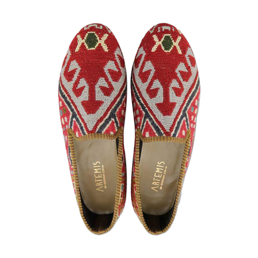 One of a kind loafers handmade from Turkish carpets.