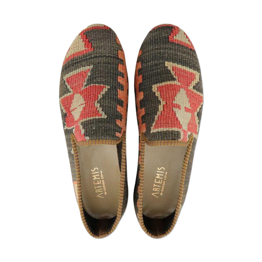 One of a kind loafers handmade from Turkish carpets.