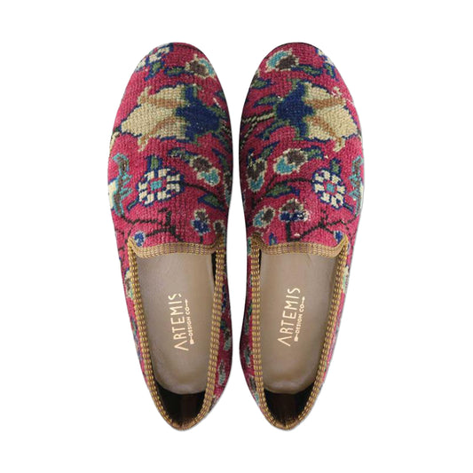 One of a kind loafers handmade from Turkish carpets.