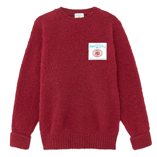 Shaggy Dog Sweater (Burgundy)- JPress X Rowing Blazers