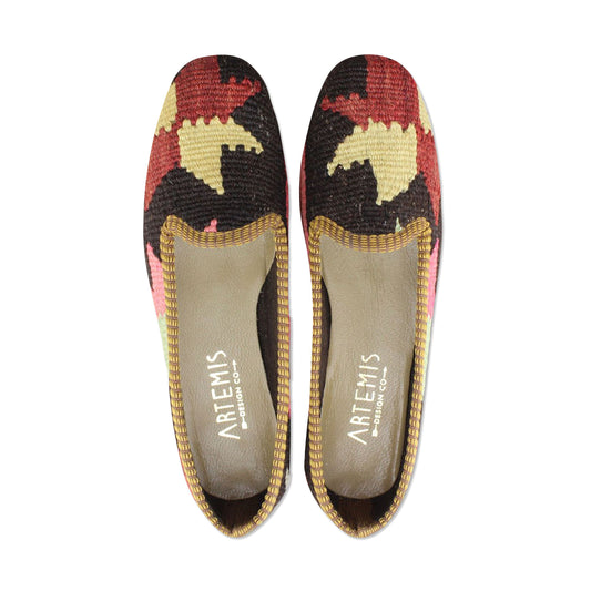 One of a kind loafers handmade from Turkish carpets.