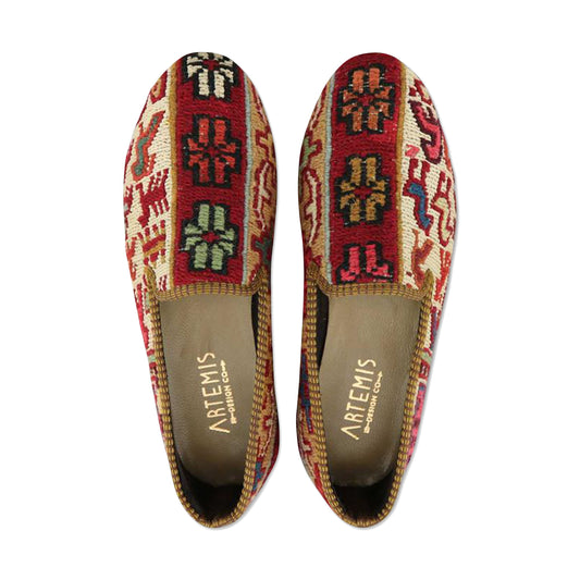 One of a kind smoking shoes handmade from Turkish carpets.