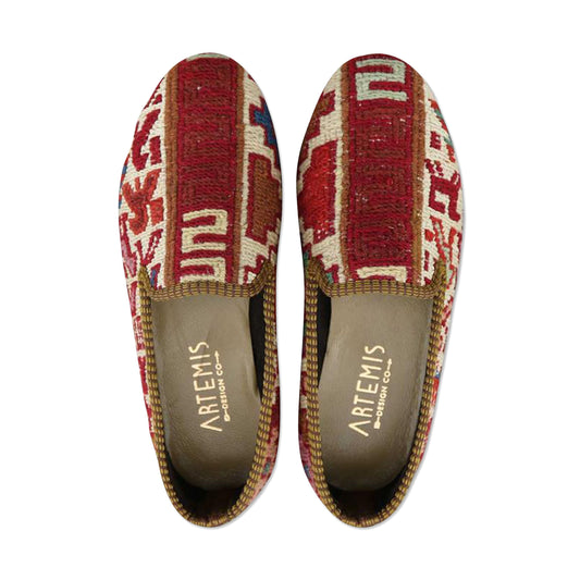 One of a kind smoking shoes handmade from Turkish carpets.