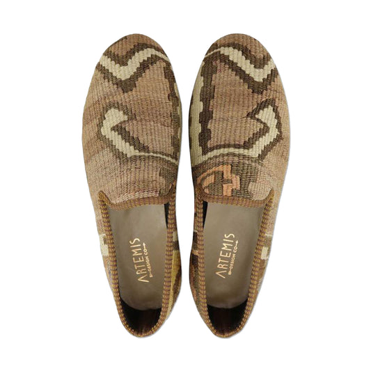 One of a kind loafers handmade from Turkish carpets.