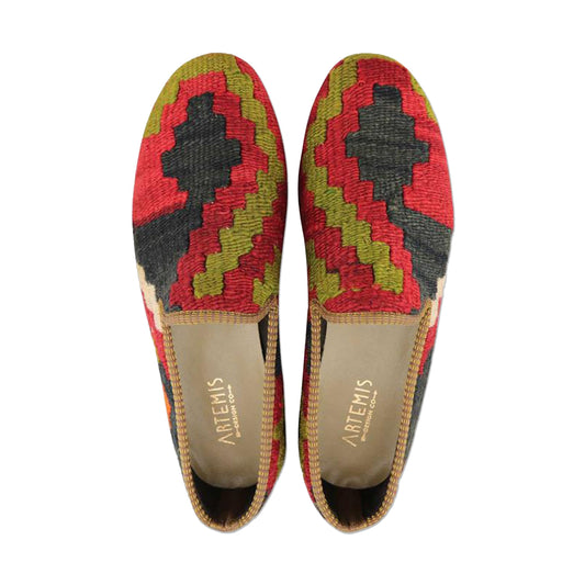One of a kind loafers handmade from Turkish carpets.