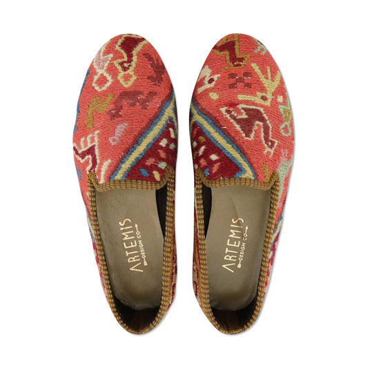 One of a kind smoking shoes handmade from Turkish carpets.