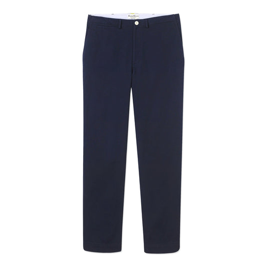 Navy Cotton Twill Tailored or Wide Leg Trouser