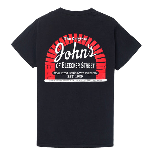 John's Pizzeria of Bleecker Street Black T-Shirt