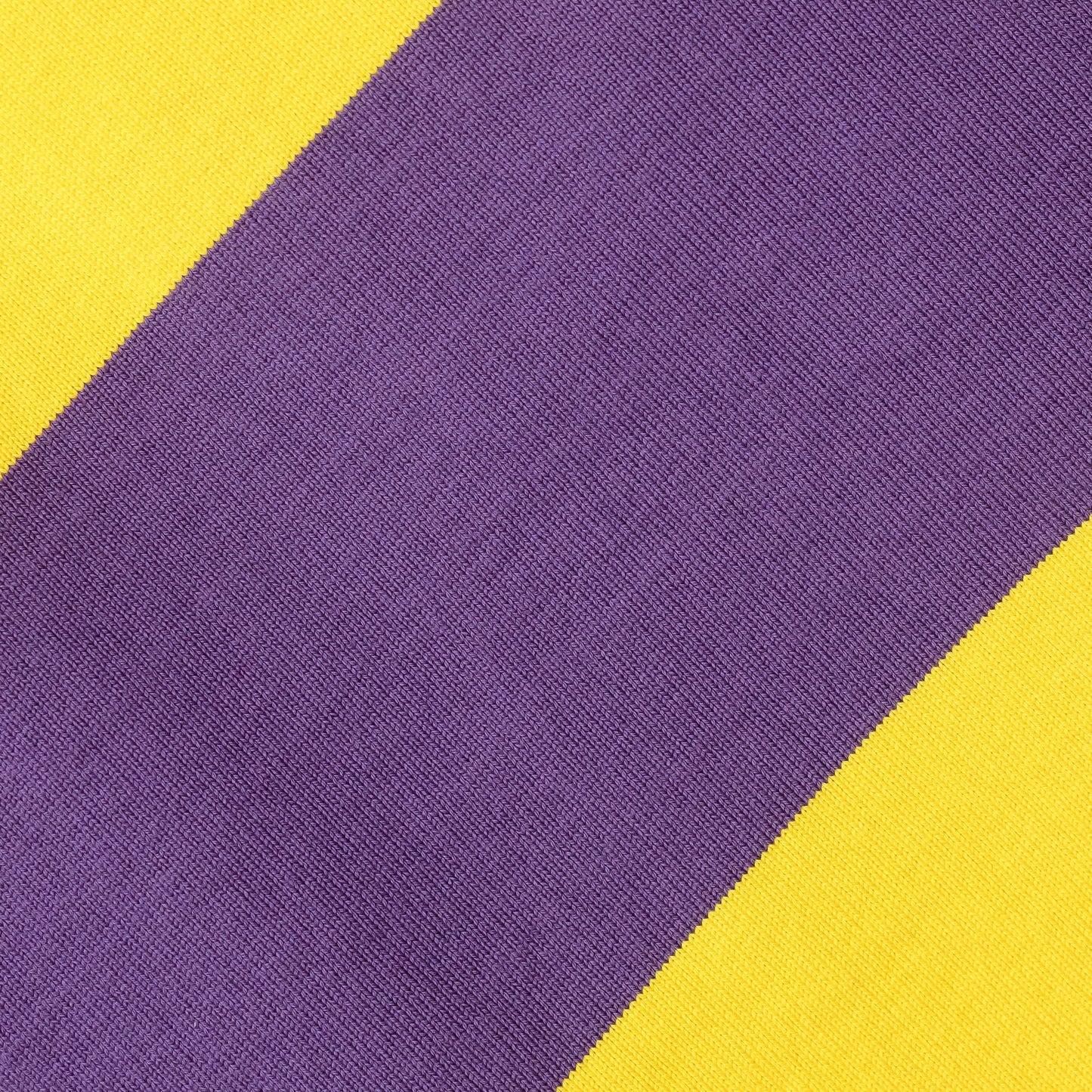 Purple and gold horizontal stripes. 