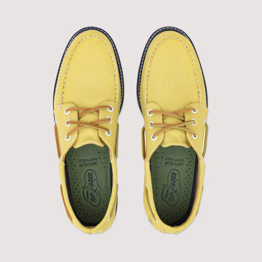 Men's Authentic Original 3-Eye Canvas Boat Shoe Yellow