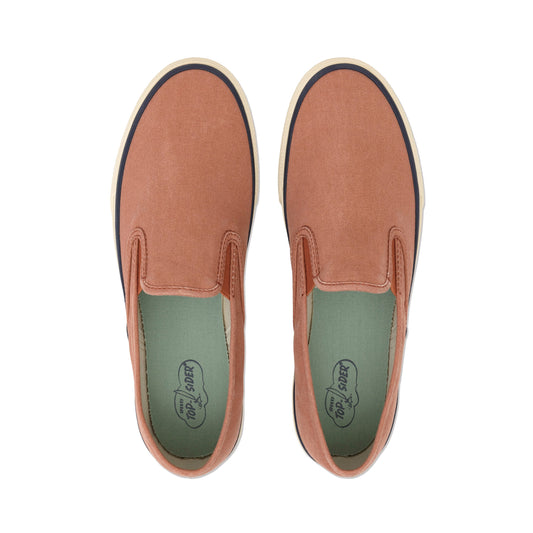 Unisex Cloud Slip On Deck Sneaker Washed Red