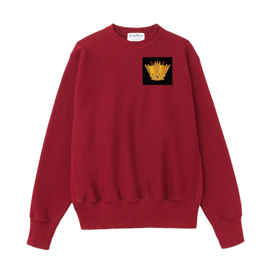 Burgundy Naval Crown Crewneck Sweatshirt