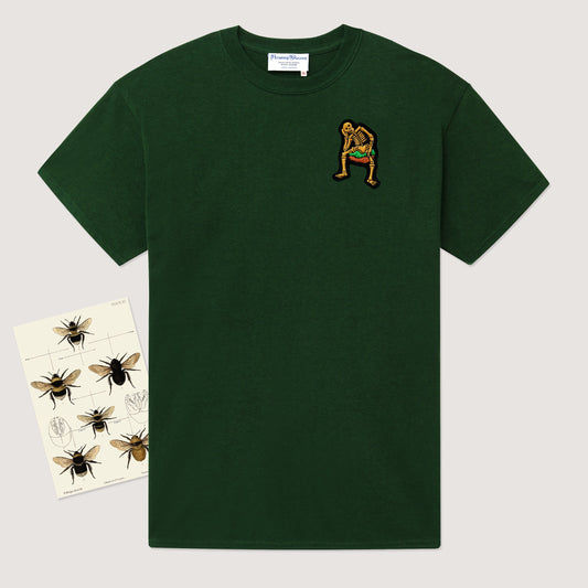 Derry Bones Green Short Sleeve Tee