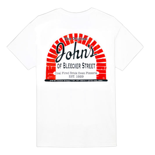 John's Pizzeria of Bleecker Street White T-Shirt