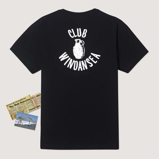 100% Cotton T-shirt (Mac Meda Club Windansea Tee - Black)
