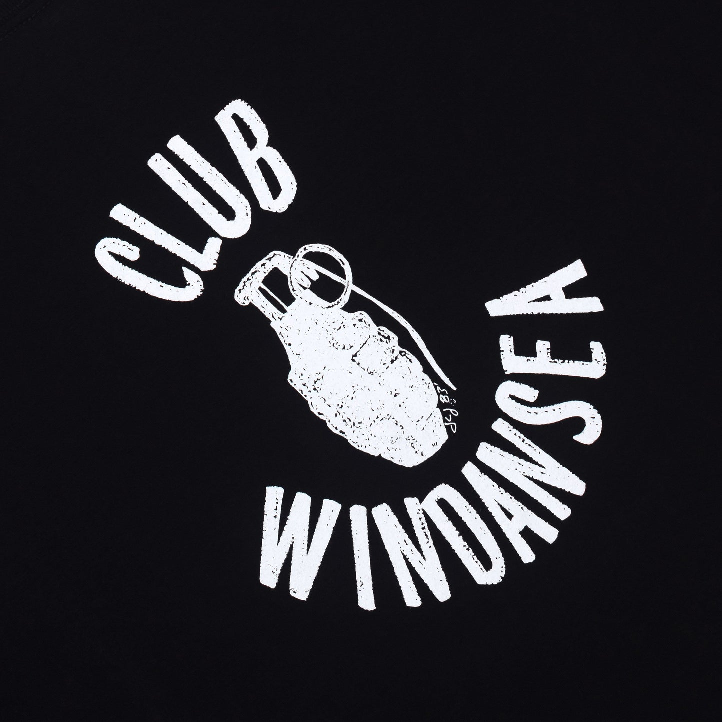 100% Cotton T-shirt (Mac Meda Club Windansea Tee - Black)