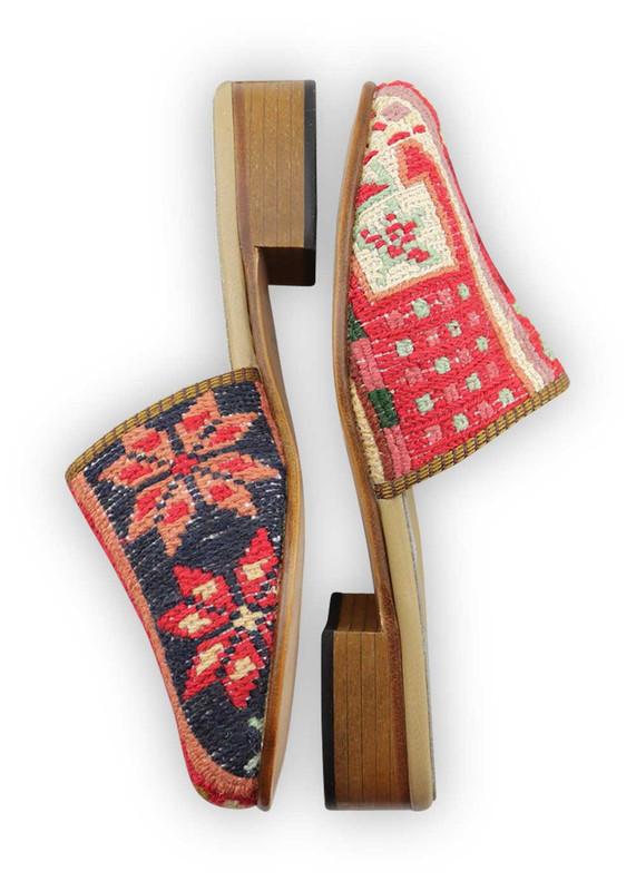 One of a kind slides handmade from Turkish carpets.